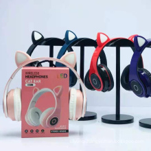 ST39M Foldable Wireless Cat Ears Headset Cute Cat Headphones For Girls